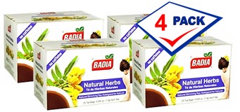 Badia Natural Herbs Tea. 100 bags